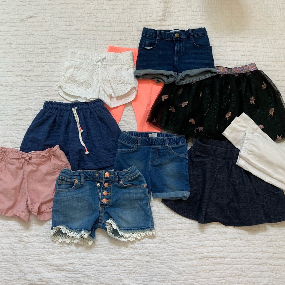 Lot of 4T Old Navy/Cat & Jack Summer Bottoms